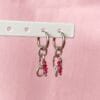 ''A Touch of Pink'' oorbellen
