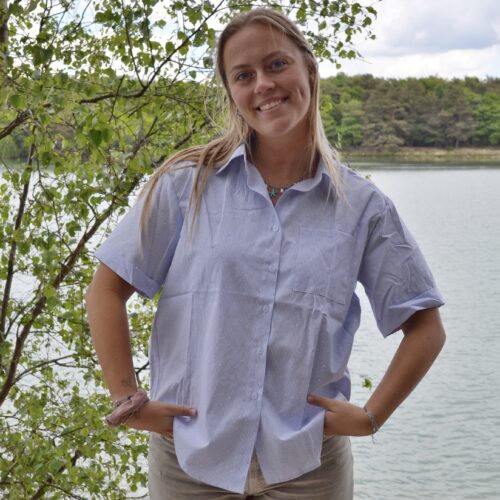 ''Azzurro Cielo'' blouse