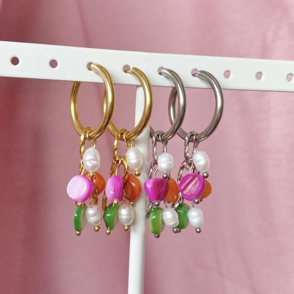 ''Cotton Candy'' oorbellen